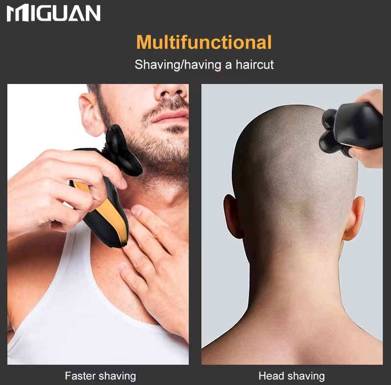 5-in-1 Electric Head and Beard Shaver for Men and Women – USB Rechargeable Kit