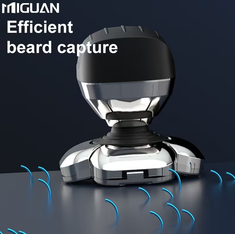 9-in-1 Electric Head Shaver for Men – Cordless Rechargeable Skull & Bald Head Razor with Rotary Blades, Hair Trimmer, Nose Trimmer, Facial Brush & Massager
