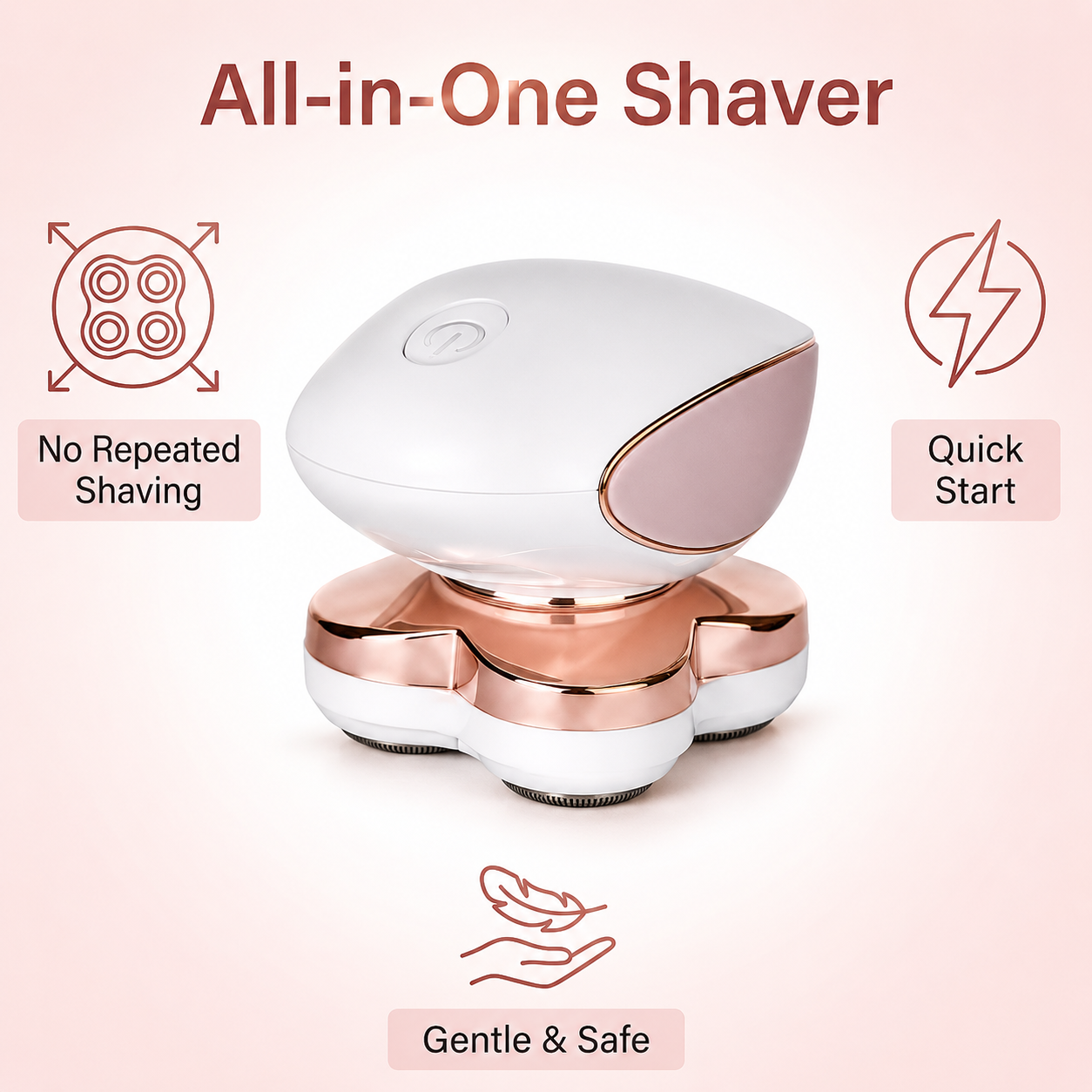 4-in-1 Electric Body Shaver for Men & Women