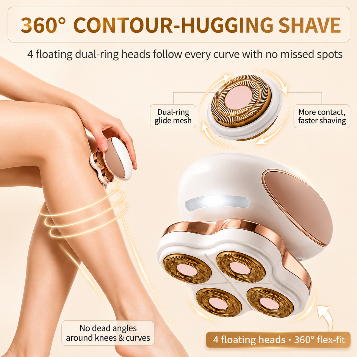 4-in-1 Electric Body Shaver for Men & Women